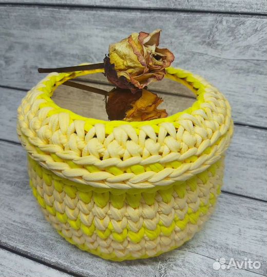 Трикотажные корзинки