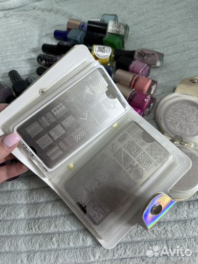 Гель лаки для стемпинга, пластины для стемпинга