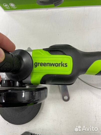 Greenworks GD24AG аккумуляторная ушм 1x2Ач,зу