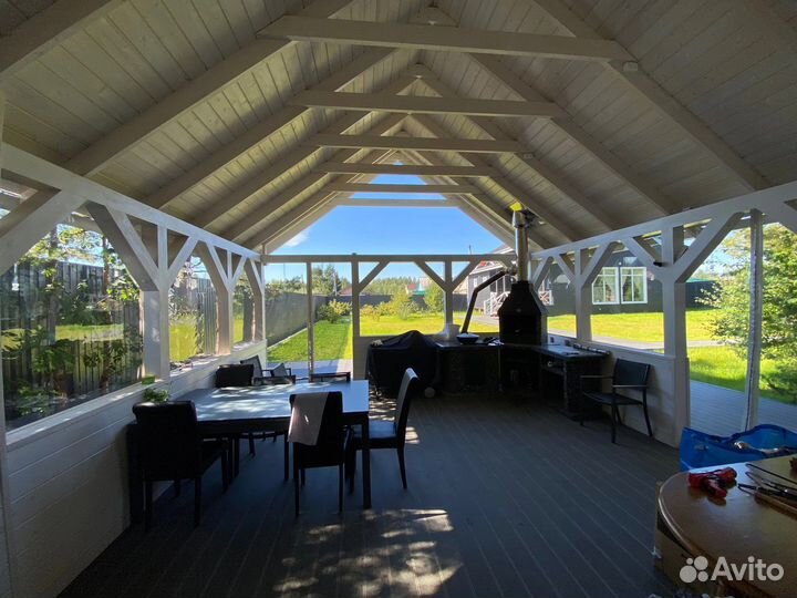 Мягкие окна на беседку