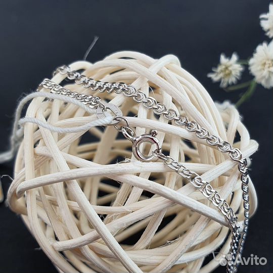 Браслет Лав с алмазной гранью серебряный