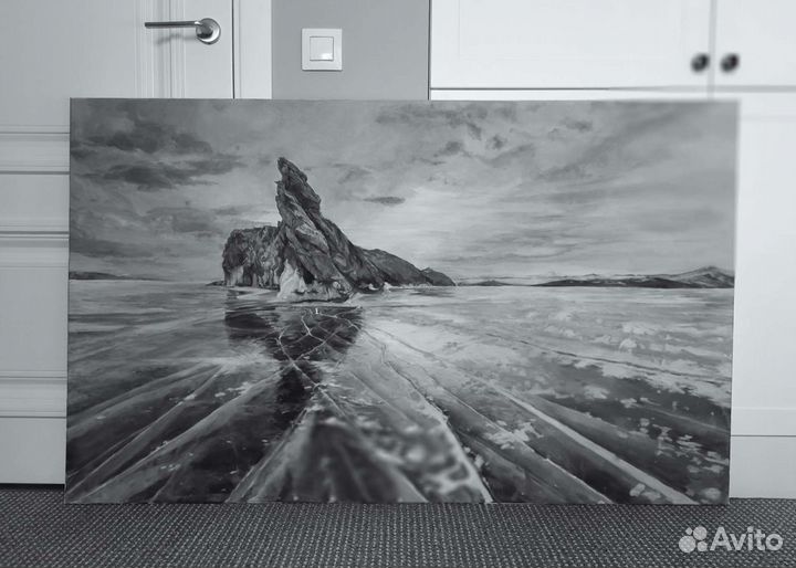 Картина. Озеро Байкал. Живопись