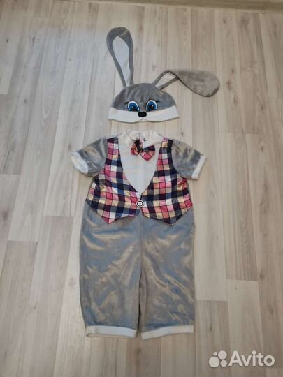 Новогодний костюм зайчика 98-104