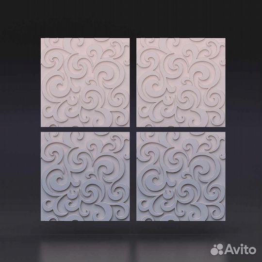 Гипсовая 3D панель 