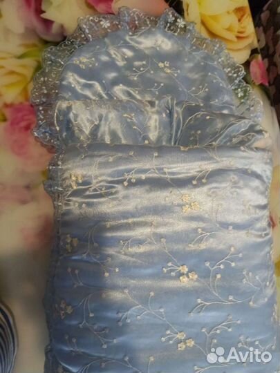 Конверт на выписку для мальчика зимний