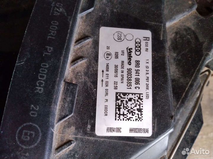 Фара передняя правая Audi Q5