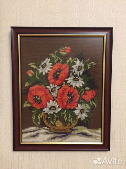 Картина вышитая 2 шт