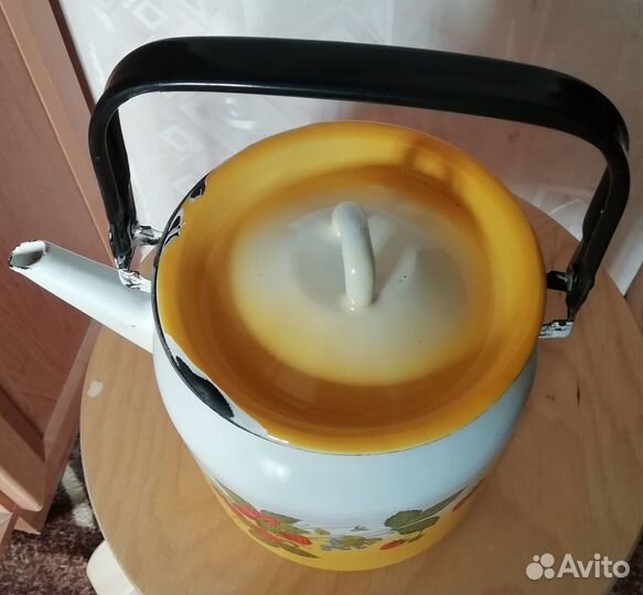 Чайник эмалированный СССР б/у