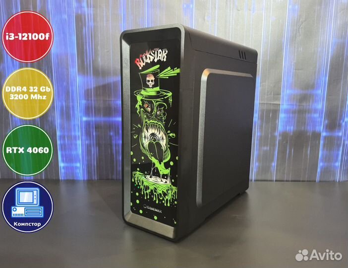 Мощный игровой i3-RTX4060-32DDR4-YLH2731605984-H610