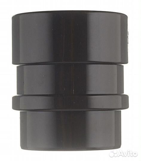 Муфта водосточной трубы Docke Lux пластиковая соединительная d100 мм шоколад RAL 8019