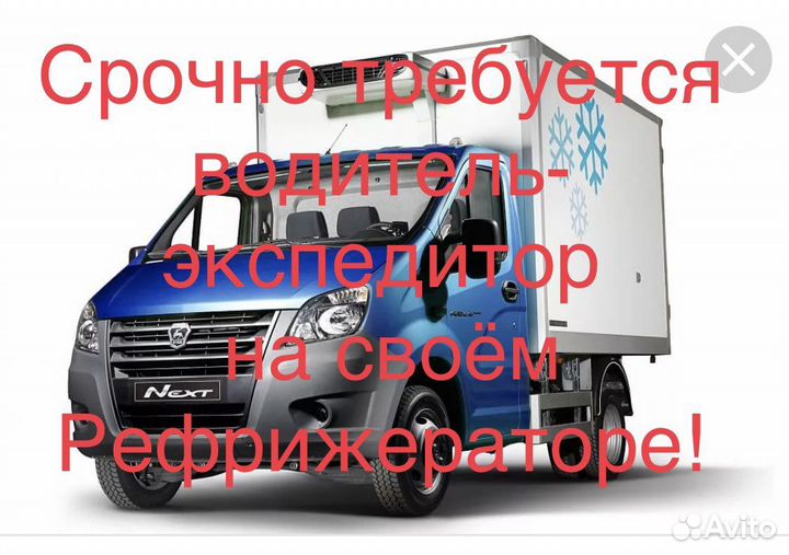 Водитель со своим рефрижератором
