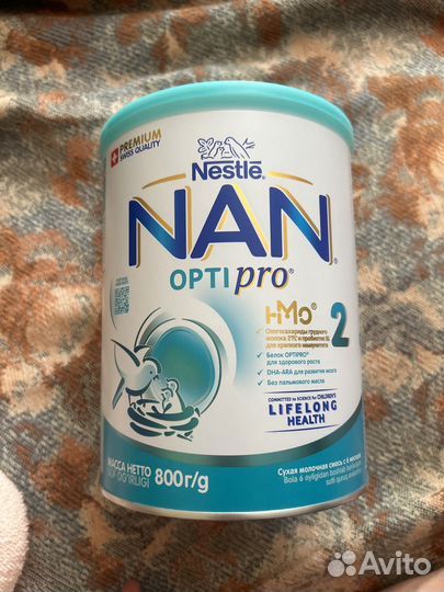 Детская смесь Nan 2 opti pro