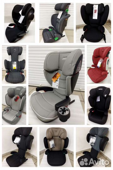 Новое автокресло 15-36 кг с изофиксом и без