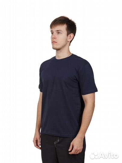 Футболка пл. 160 г/м т.синяя (M)