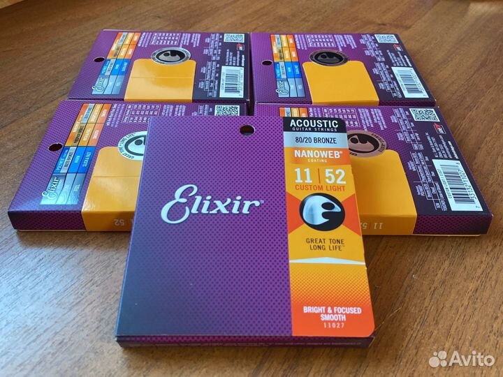 Струны для акустической гитары Elixir 11-52