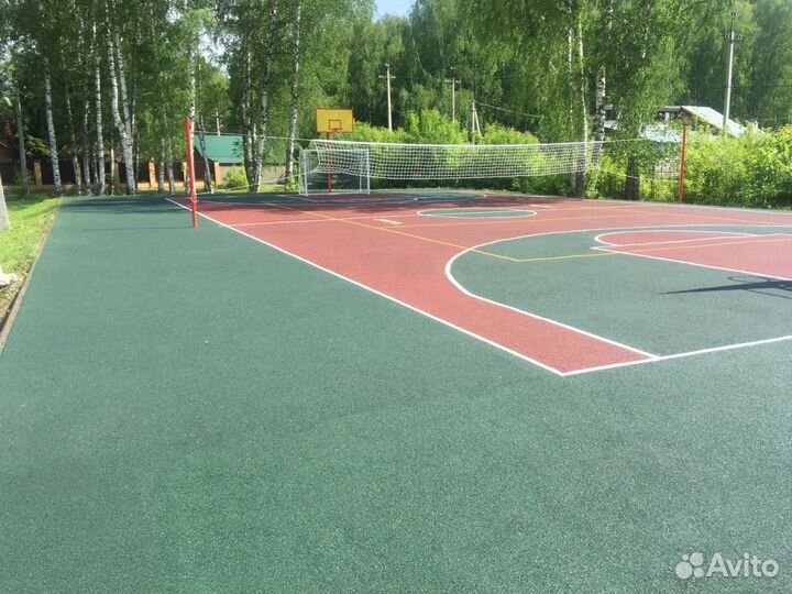 Резиновое покрытие для детских площадок
