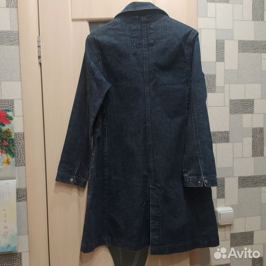 Джинсовый плащ
