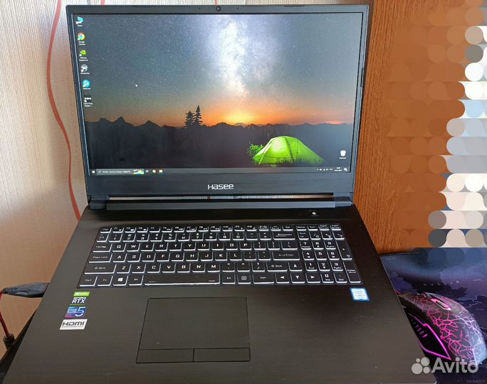 Ноутбук Hasee G8-ct7nk (i7-9750H, RTX 2060 6gb)