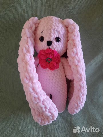 Плюшевая зефирная зайка