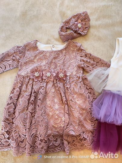 Нарядные платья на девочку рост 80-86