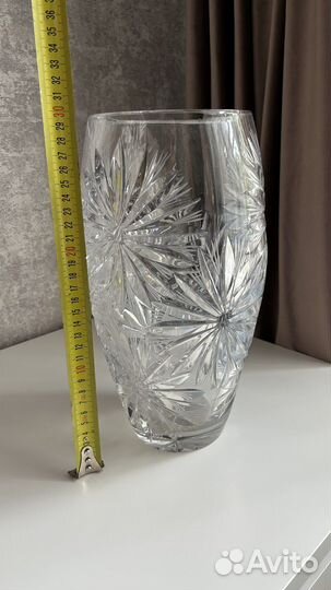 Хрустальна ваза для цветов 