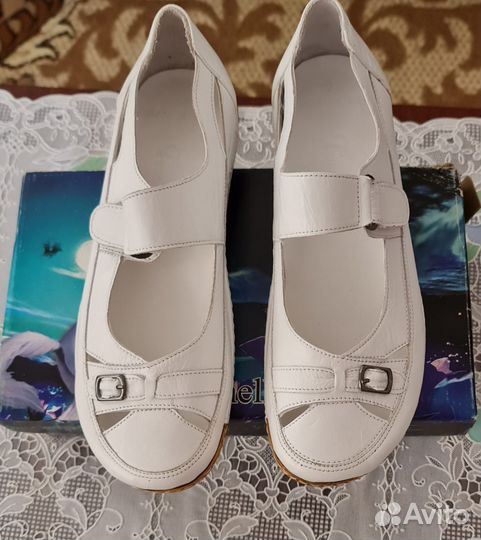 Туфли осенне-летние.новые.39 раз.нат.кожа.легкие