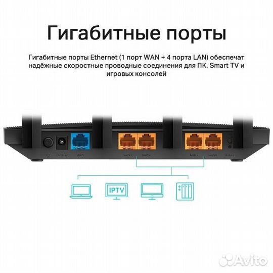 Гигабитный Wi-Fi роутер TP-link Archer C80, AC1900