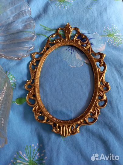 Рамка латунь СССР для фото