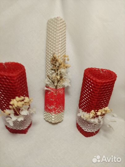 Набор свечей из вощины