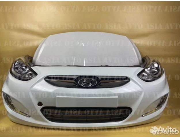 Ноускат для hyundai solaris 1 в цвет 2010-2014