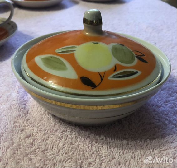 Чайный фарфоровый сервиз СССР