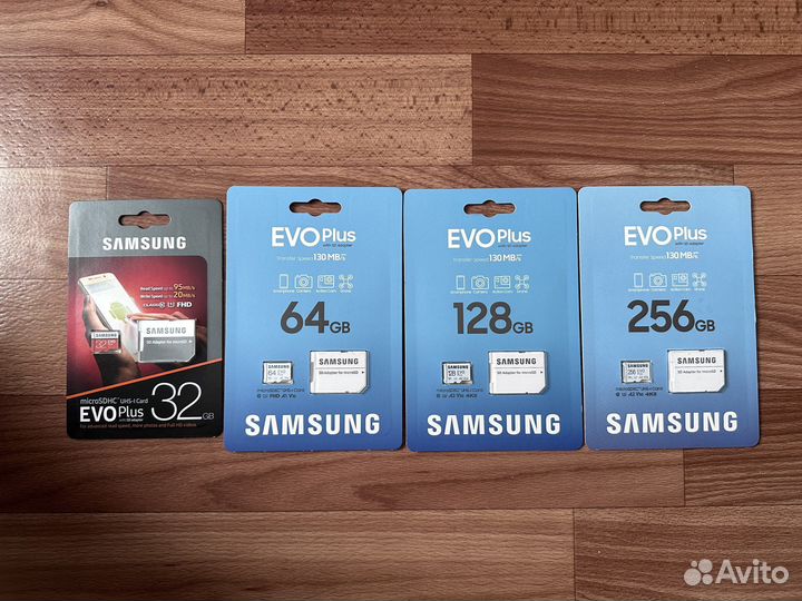Новые Samsung Evo Plus 64Гб+SDadapter