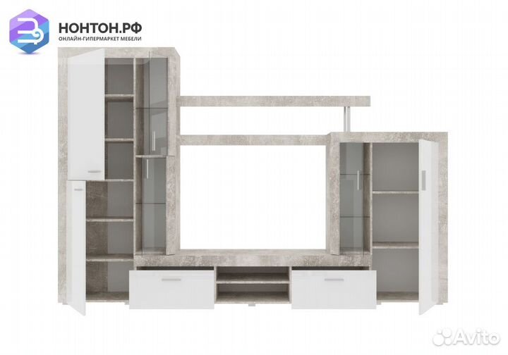 Гостиная Монтана atelier / белый глянец