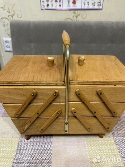 Деревянная шкатулка раскладная