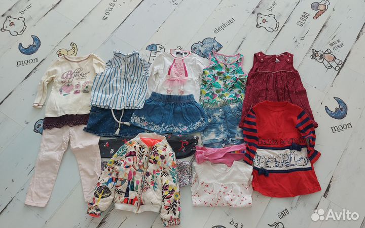 Вещи пакетом на девочку 80 86 92