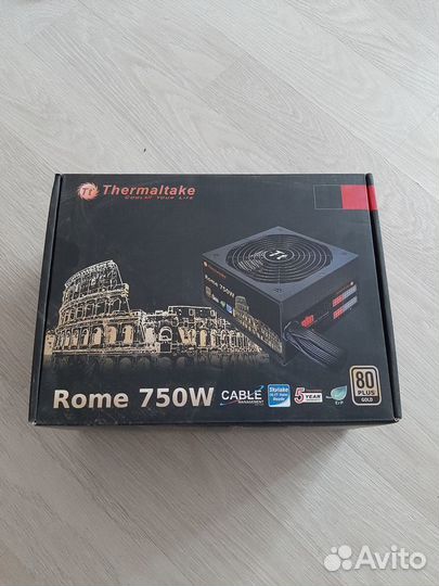 Блок питания thermaltake 750w 80 gold plus