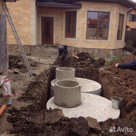 Копка сливных ям/подводка воды, под ключ