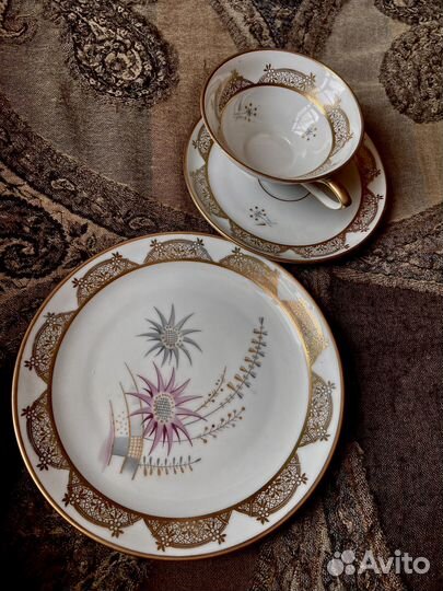 Фарфоровое трио винтаж ГДР