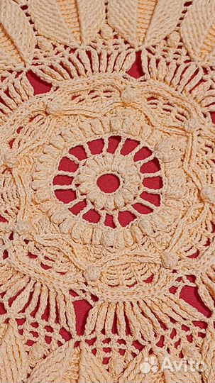 Салфетка рельефная крючком