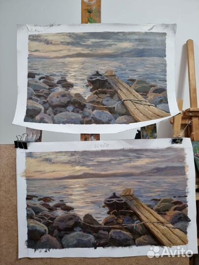 Картина маслом на холсте пейзаж