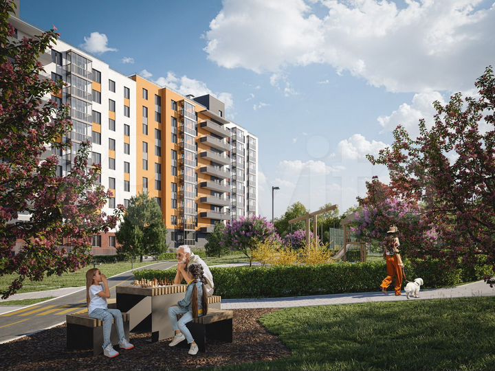 2-к. квартира, 59 м², 6/9 эт.