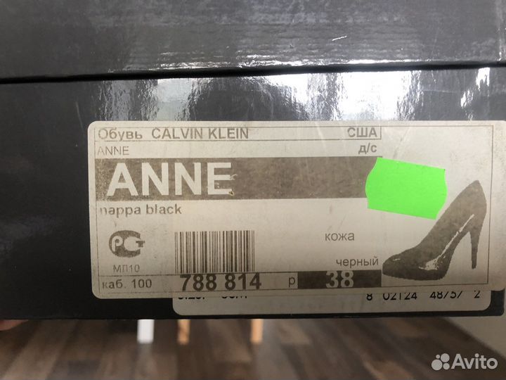 Туфли calvin klein