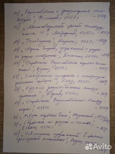 Книги по радиотехнике и телевизионной аппаратуре 1