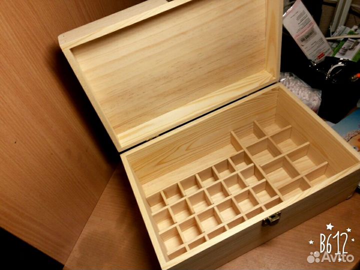 Деревянный ящик под эфирные масла