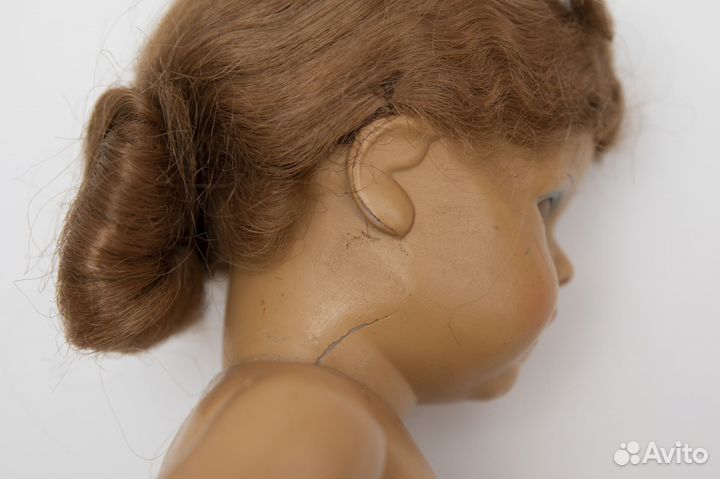 Старинная кукла паричковая