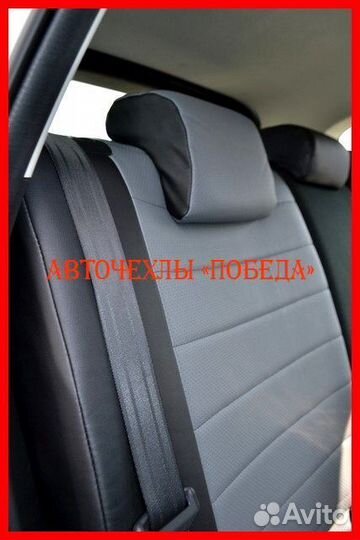 Чехлы Mazda CX-5 1 из экокожи чёрно-серые Классика