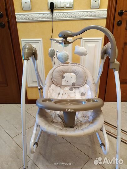 Электрокачели шезлонг Indigo fresh