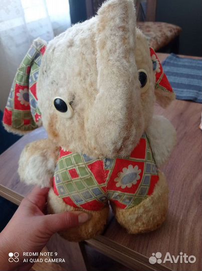 Мягкая игрушка Слоник СССР винтаж