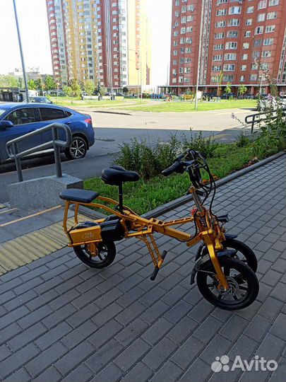 Эксклюзивный складной 3хколёсный электровелосипед