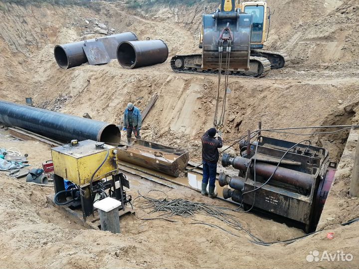 Горизонтальное шнековое бурение, прокол